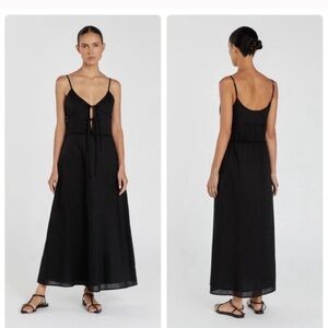 DISSH Mimi Midi Dress Linen Black Size 2